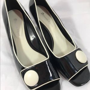 Etienne Aigner Black Patan Slide On Heel